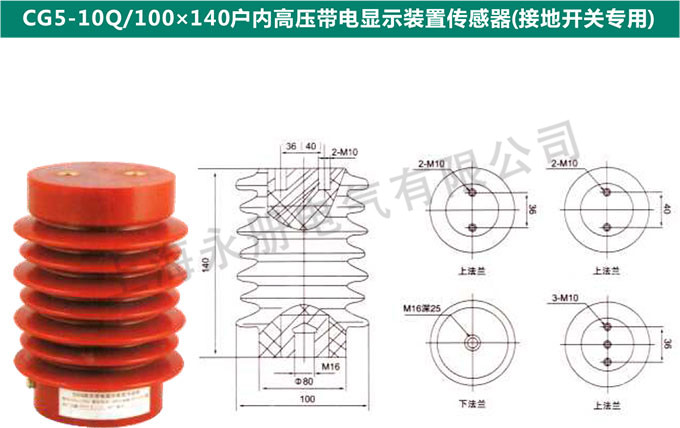CG5-10Q/100x140戶內(nèi)高壓電信顯示裝置傳感器